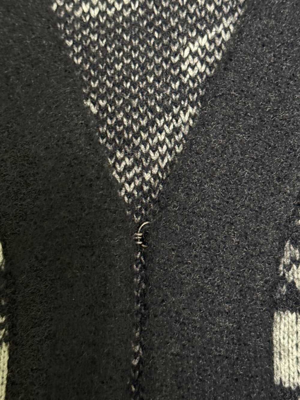 Ann Taylor Houndstooth Knit Cardigan Sweater - NWT - Women's Large Black White - Picture 5 of 7